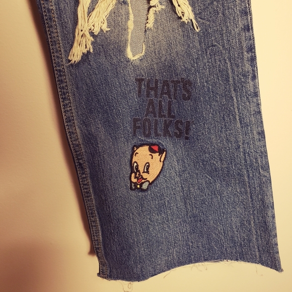 ZARA WOMAN LOONEY TUNES JEANS - Picture 7 of 16